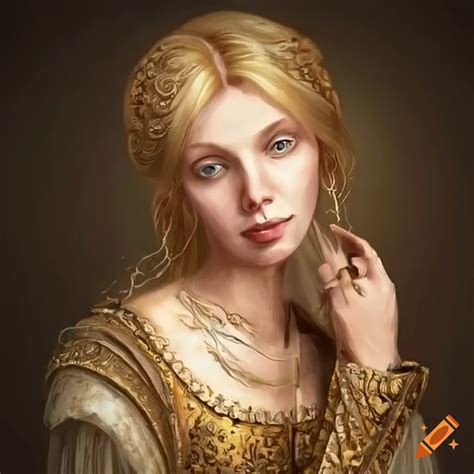 blonde woman art